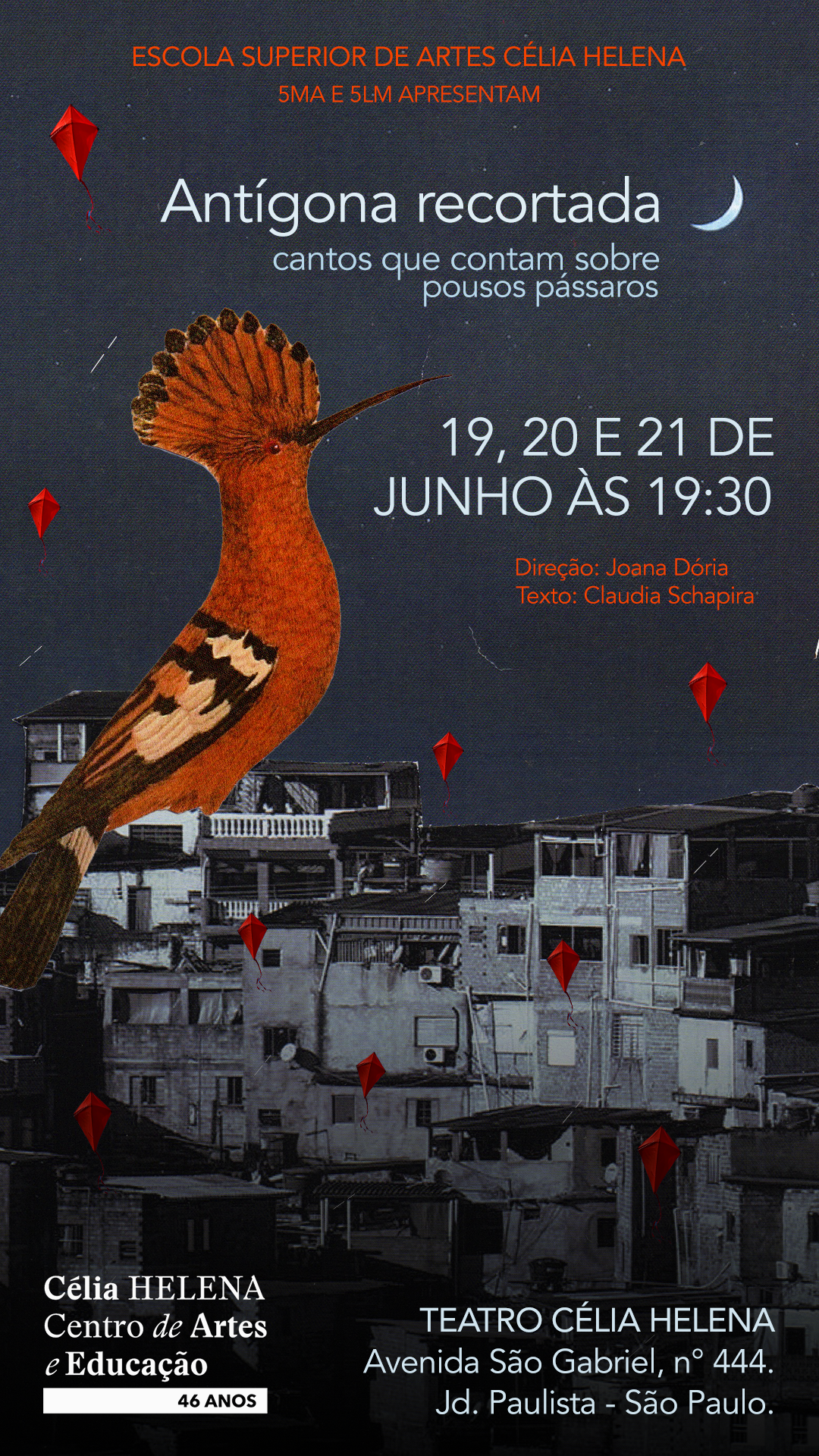 Antígona recortada (cantos que contam sobre pousos pássaros)